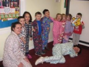 Pyjama day in the nursery        Nov 2012