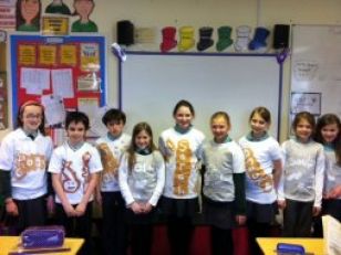 Primary 7 design their own T shirts!!